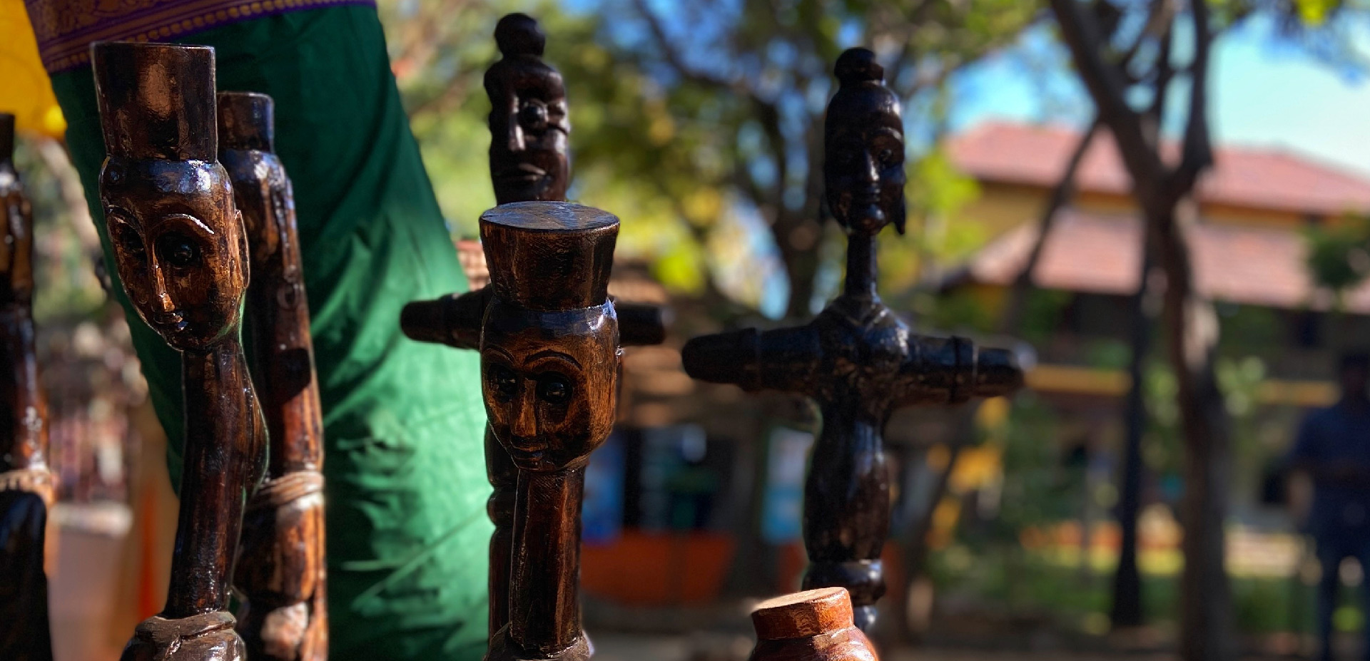 Indian Art form-Ancient Hand carved wooden figures