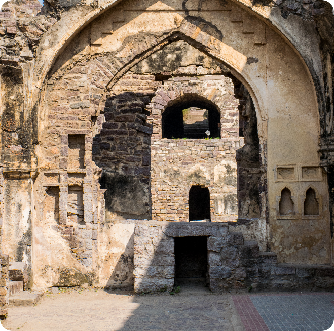 Part of Golconda fort, Hyderabad
