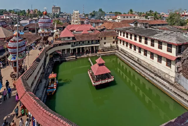 Ariel View of Cultural Heritage Place Udupi sri krishna temple