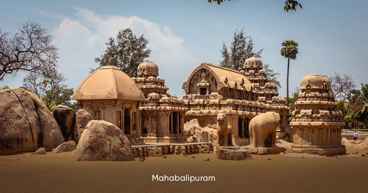 Pallava architecture-Mahabalipuram rock cut temple