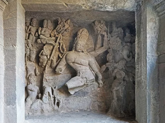 Elephanta cave Sculpture- Andhakasura vadham 